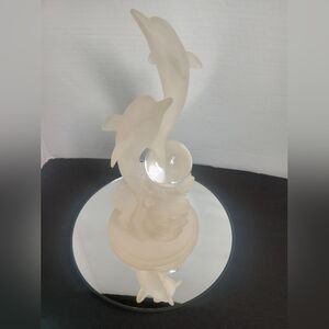 Frosted Dolphin Figurine